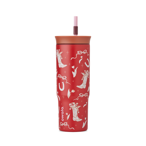 24oz Tumbler - Splash resistant. Carbonation friendly. 2-in-1 lid.